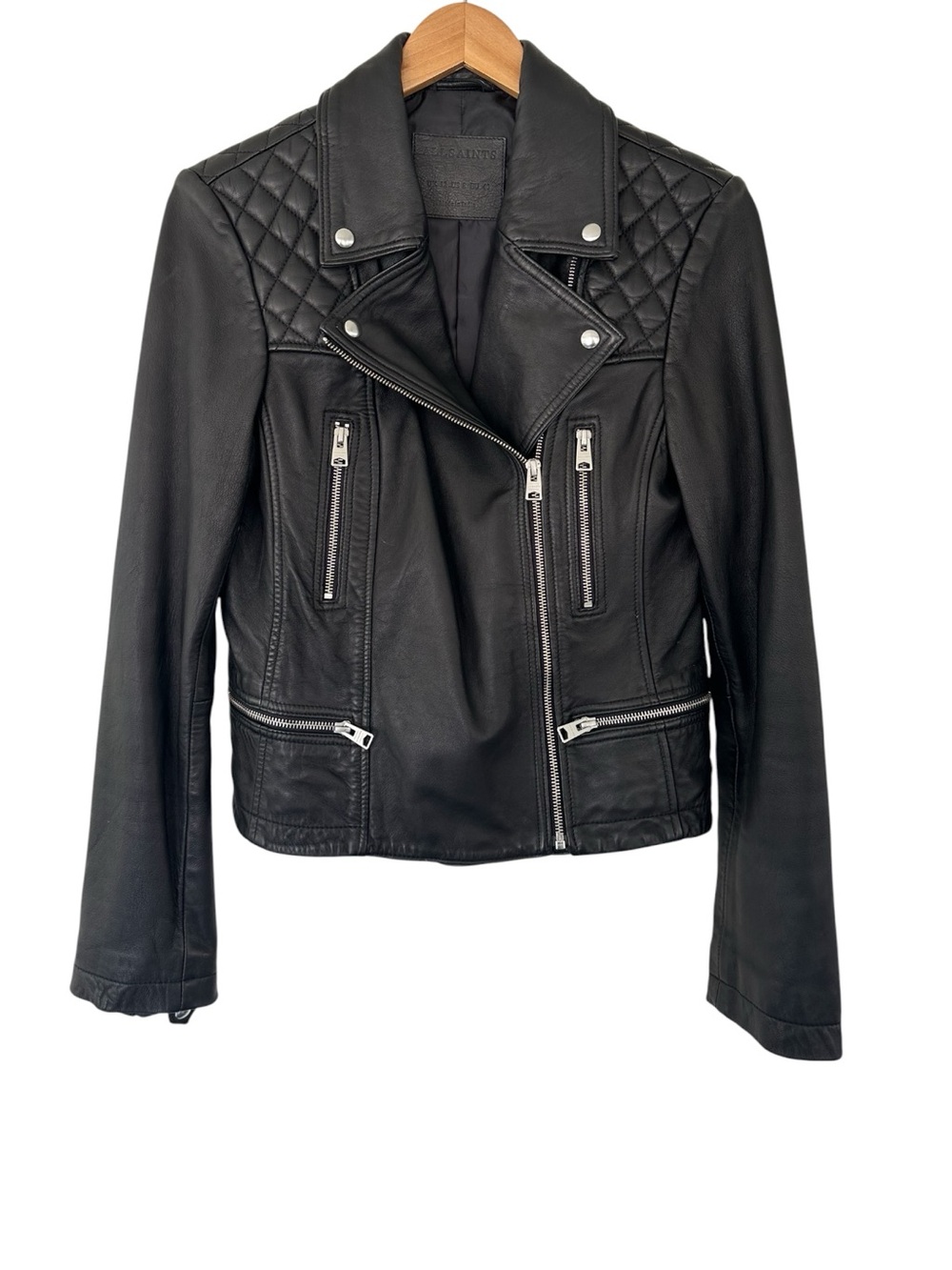 AllSaints • Catch Leather Biker Jacket